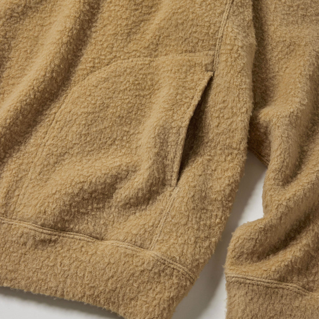 GL69593 / WOOL SUPER 140's FLEECE RAGLAN CREW NECK SHIRT