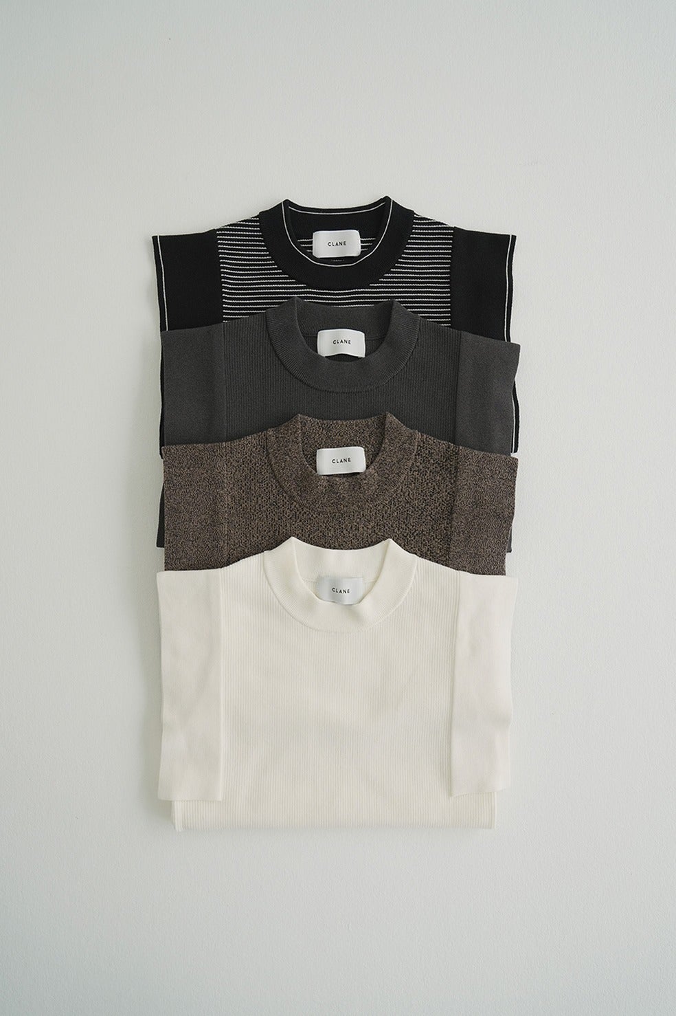 SQUARE SLEEVE KNIT TOPS