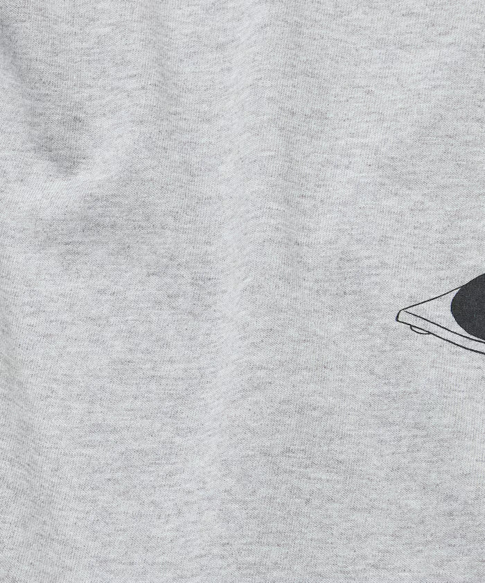 Limited Edition diskunion×FREAK'S STORE Exclusive French Bulldog Big Silhouette Print Crew Neck T-Shirt