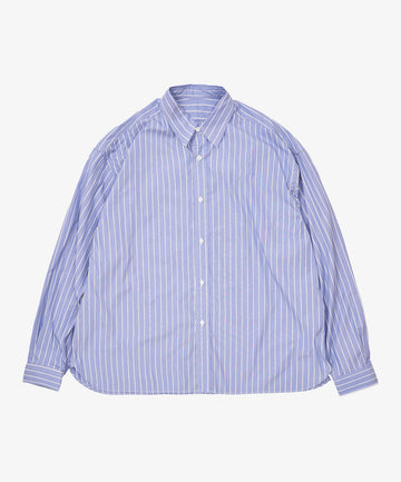 wide shirt high count white stripe