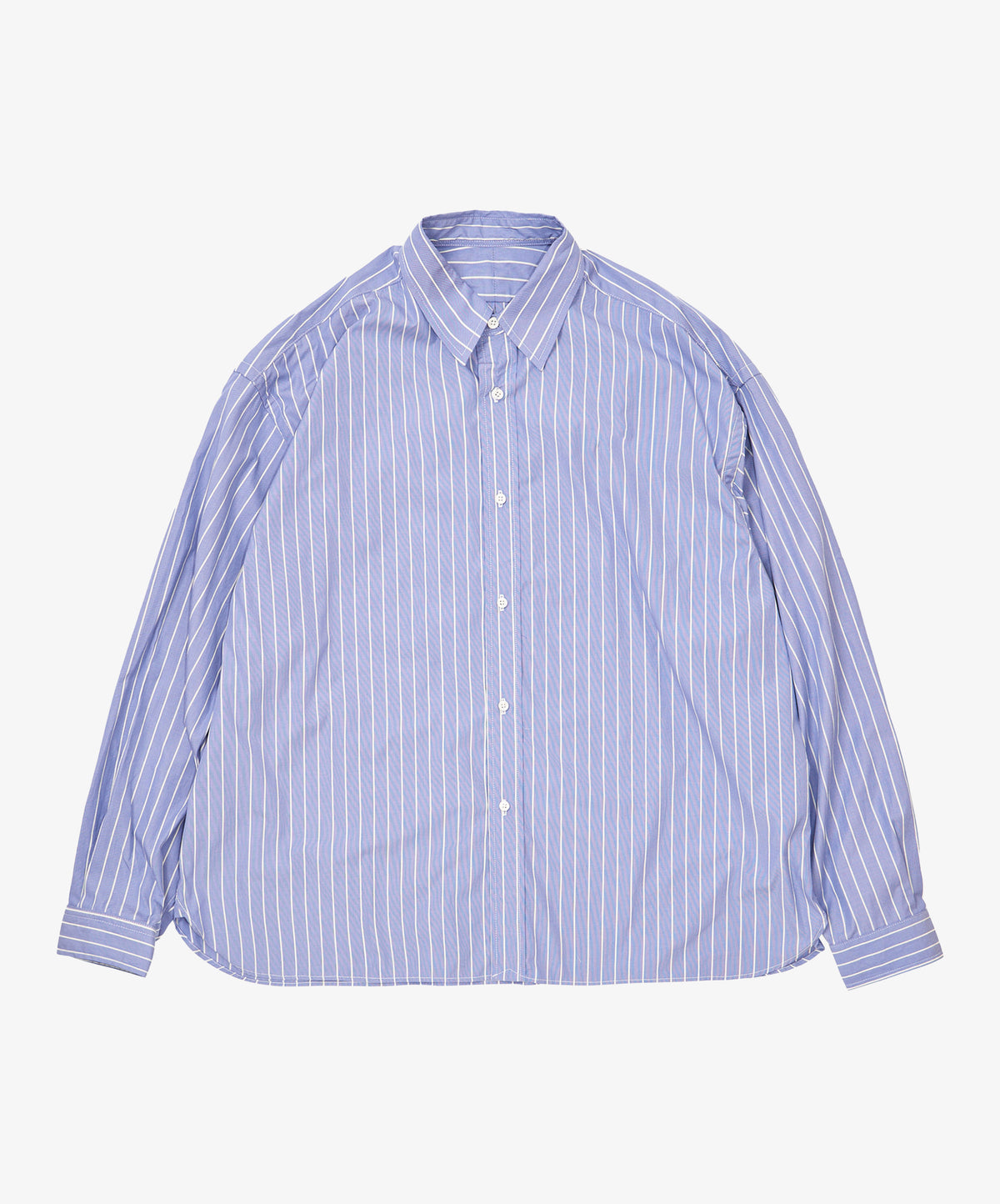 wide shirt high count white stripe