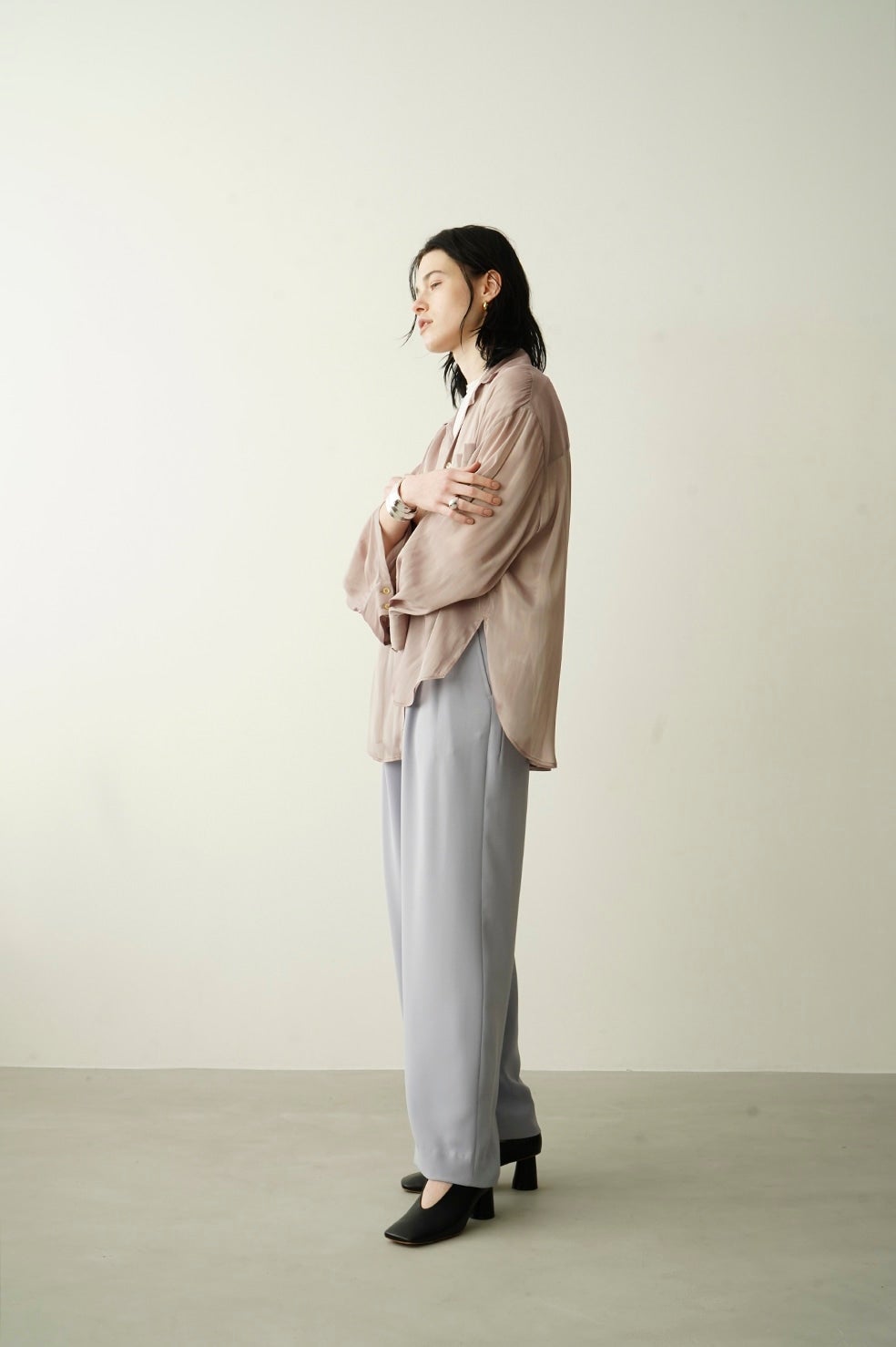 BASIC TUCK PANTS