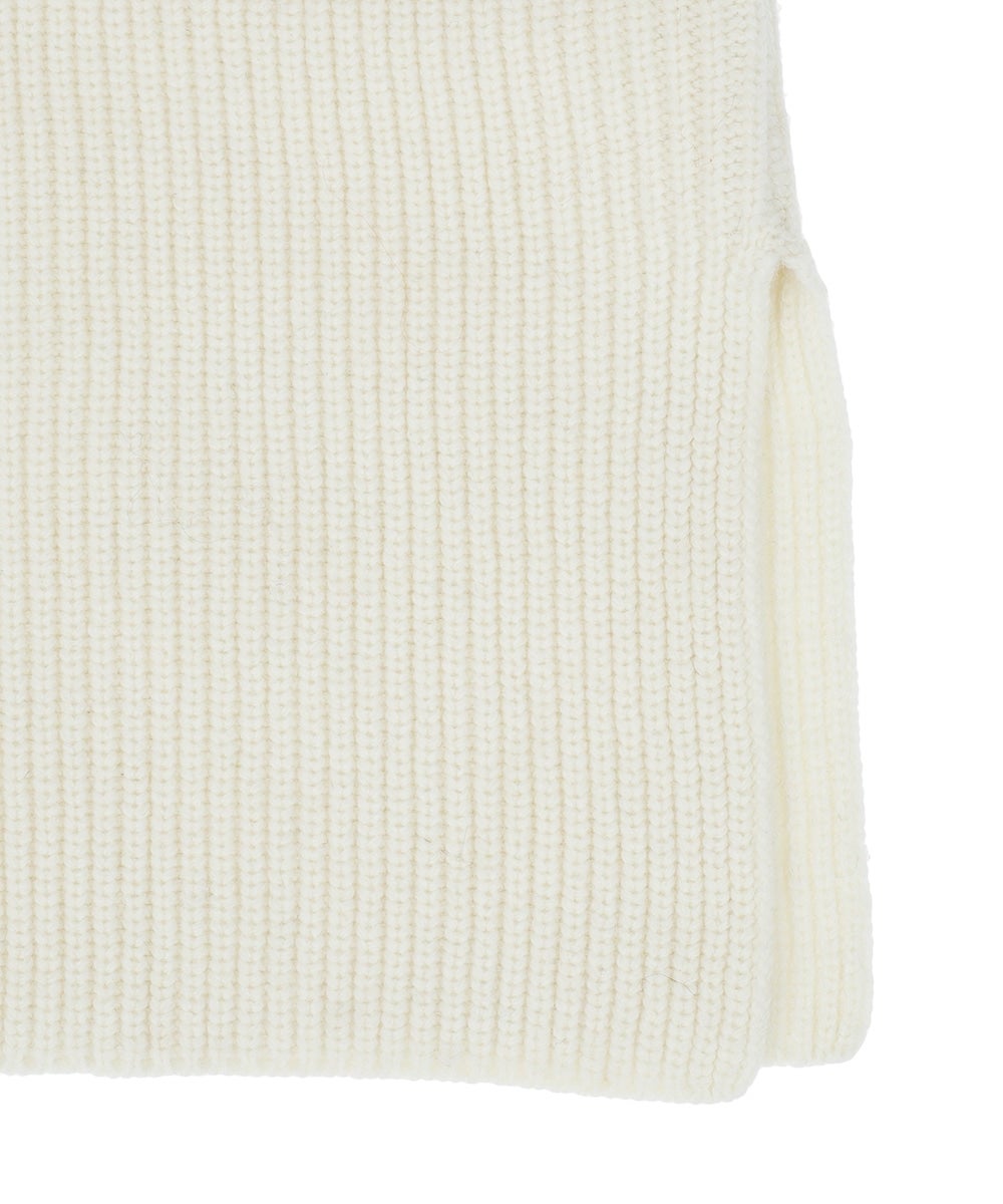 ONE SHOULDER WIDE KNIT TOPS