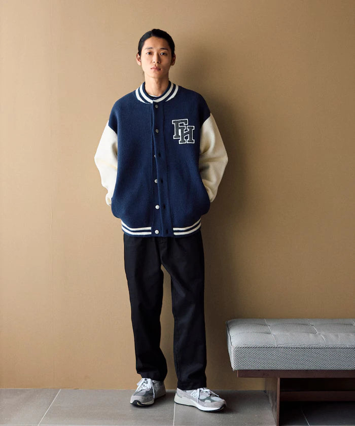 Wide Silhouette Drawstring Chino Pants / Tapered Silhouette Easy Chino Pants