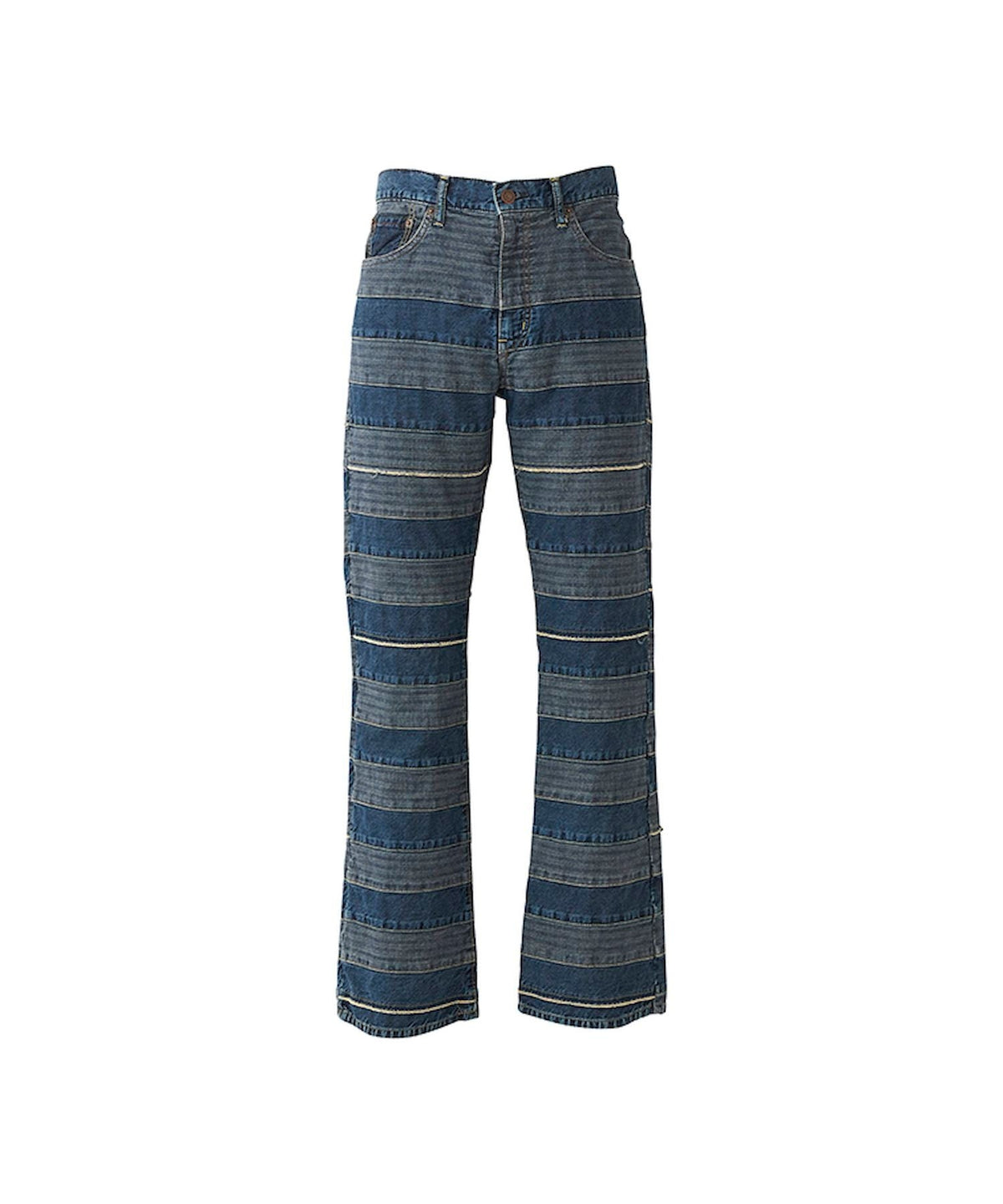 Scratch Flare Denim Pants
