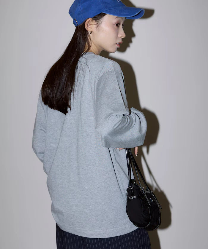 Box Logo Bead Embroidery Big Silhouette Long Sleeve T-Shirt Limited Edition