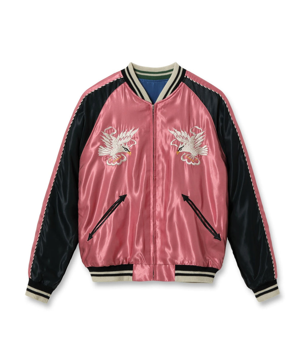 Early 1950s Style Acetate Souvenir Jacket “WHITE EAGLE” × “LANDSCAPE”