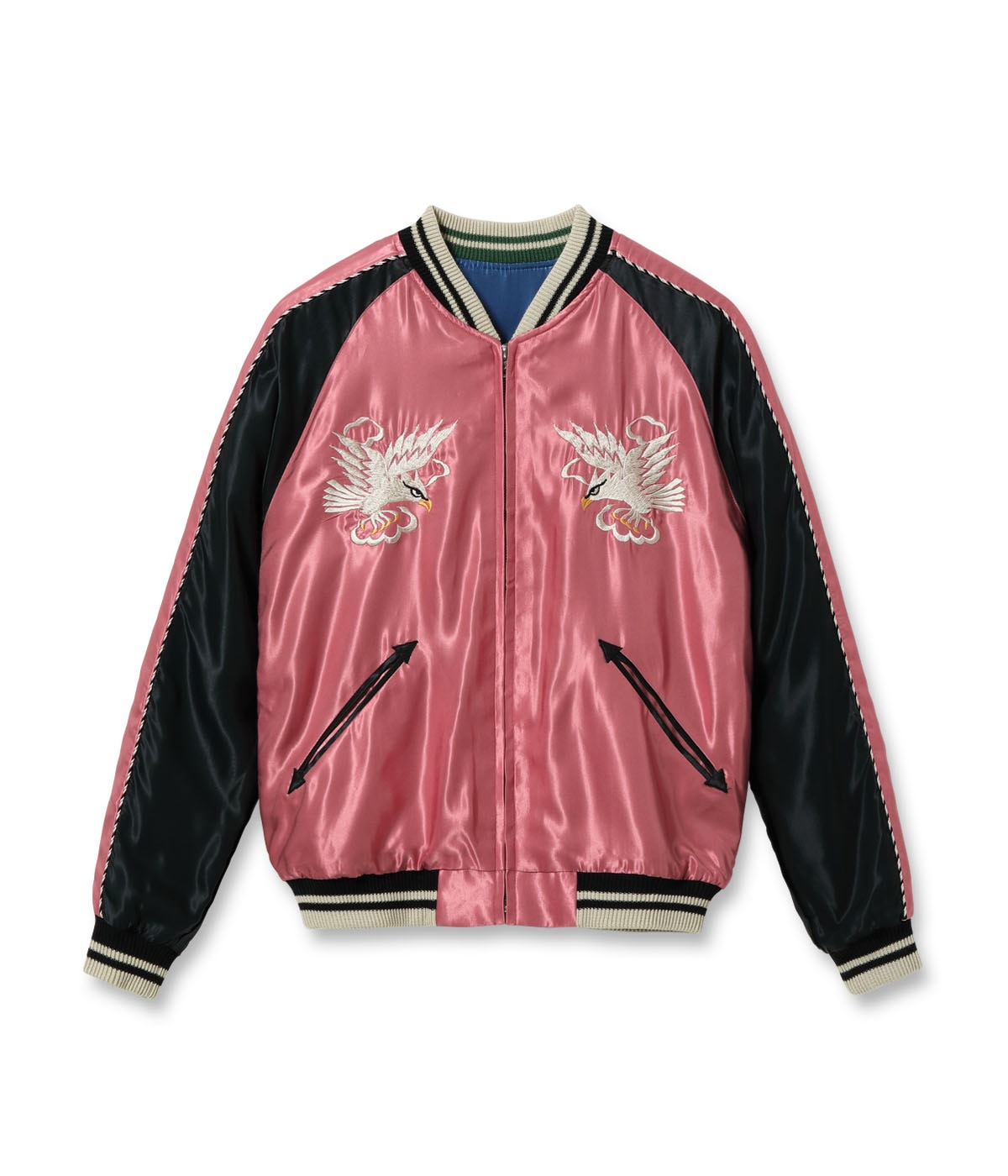Early 1950s Style Acetate Souvenir Jacket “WHITE EAGLE” × “LANDSCAPE”