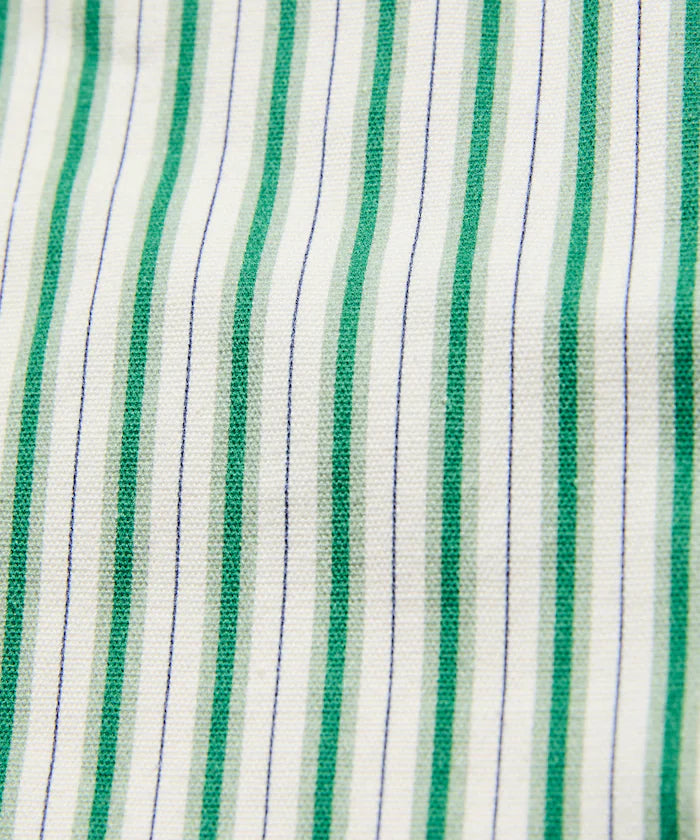 Stripe Print Canvas Market Bag