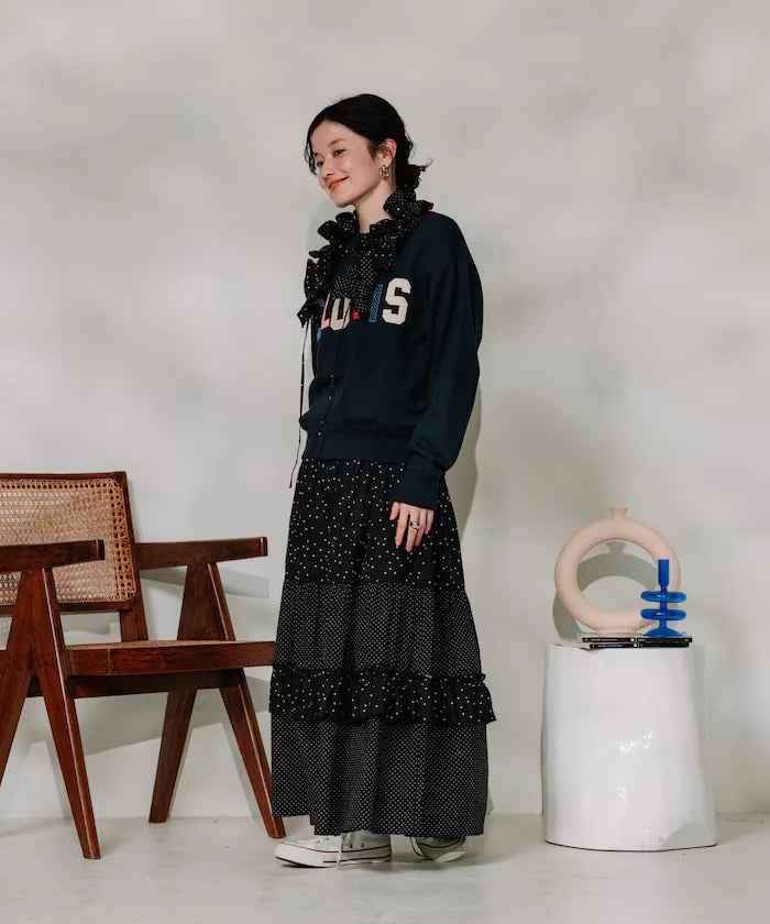 Dot Combi Frill Collar