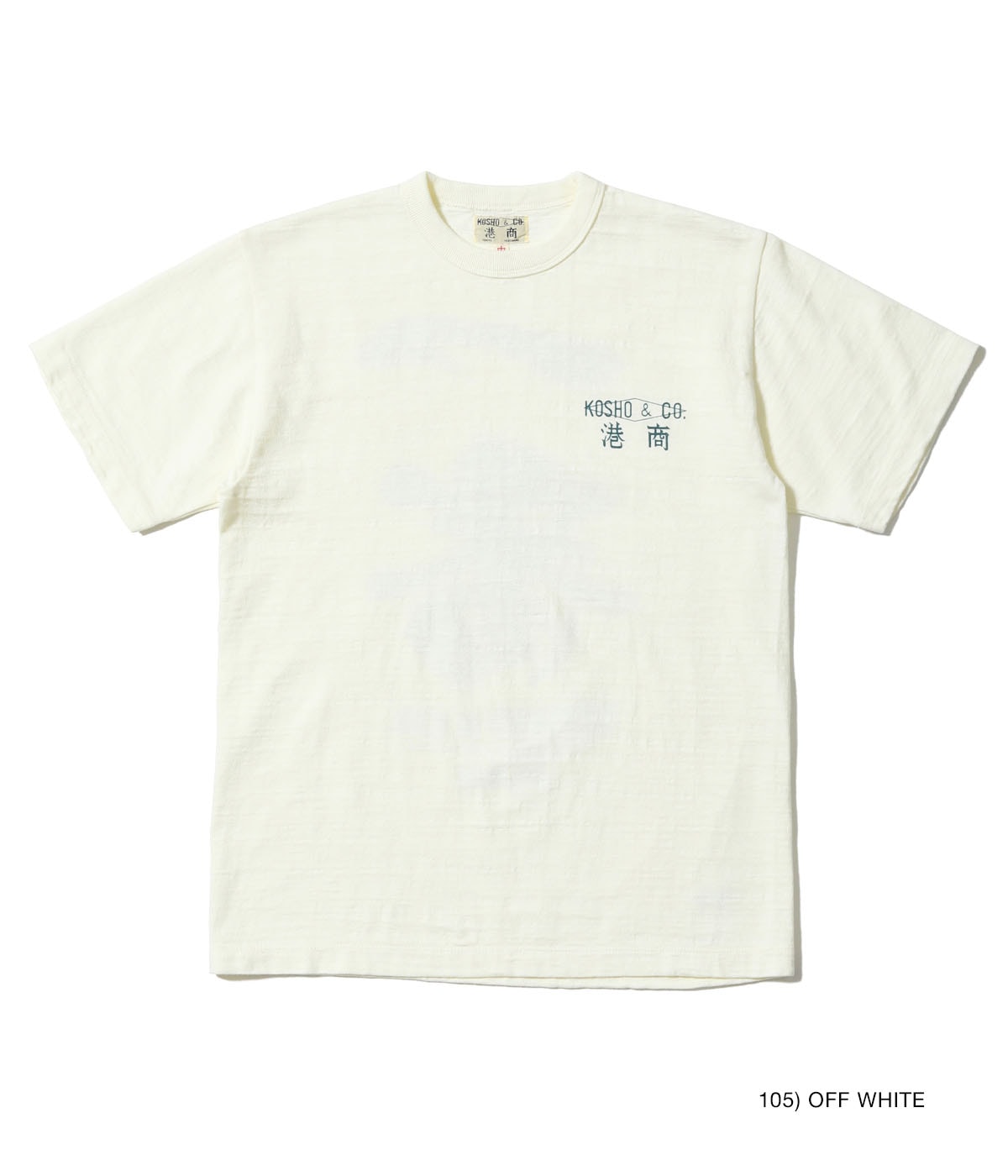 KOSHO & CO. SLUB YARN T-SHIRT "Ichiban"