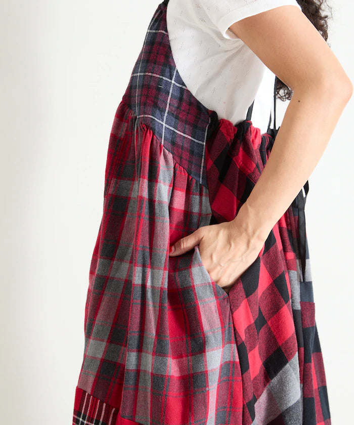 Vintage Remake Check Cami Dress