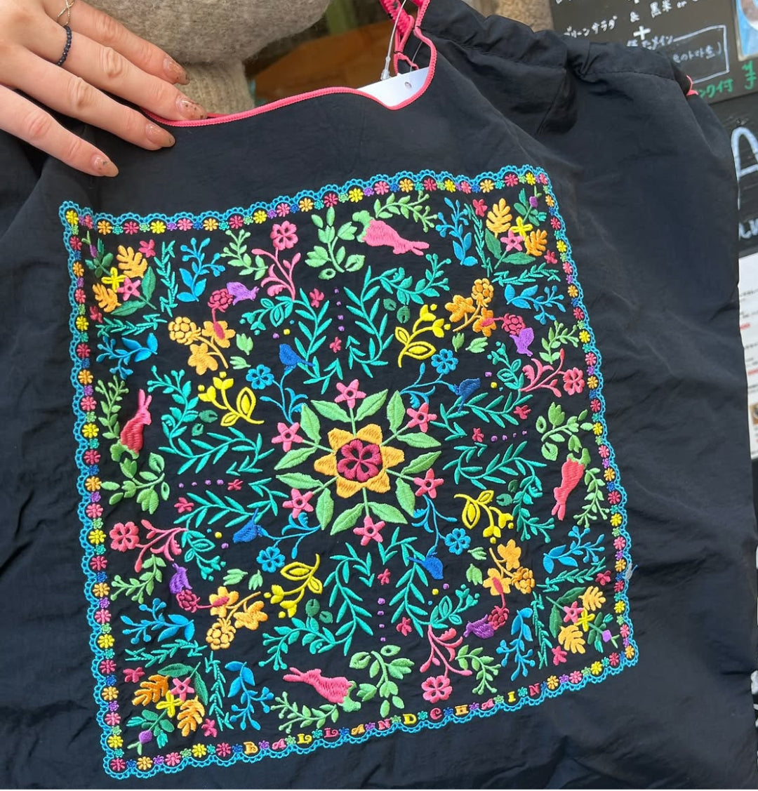 FLOWER BANDANA (Flower Bandana) M#01BLACK-301051