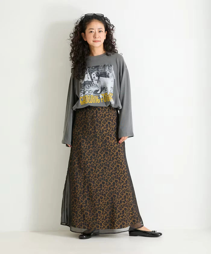 Organza Satin Flare Skirt
