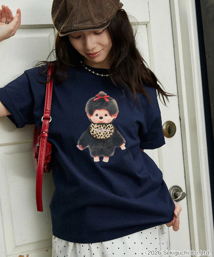 Monchhichi Mixed Material Docking T-Shirt Limited Edition
