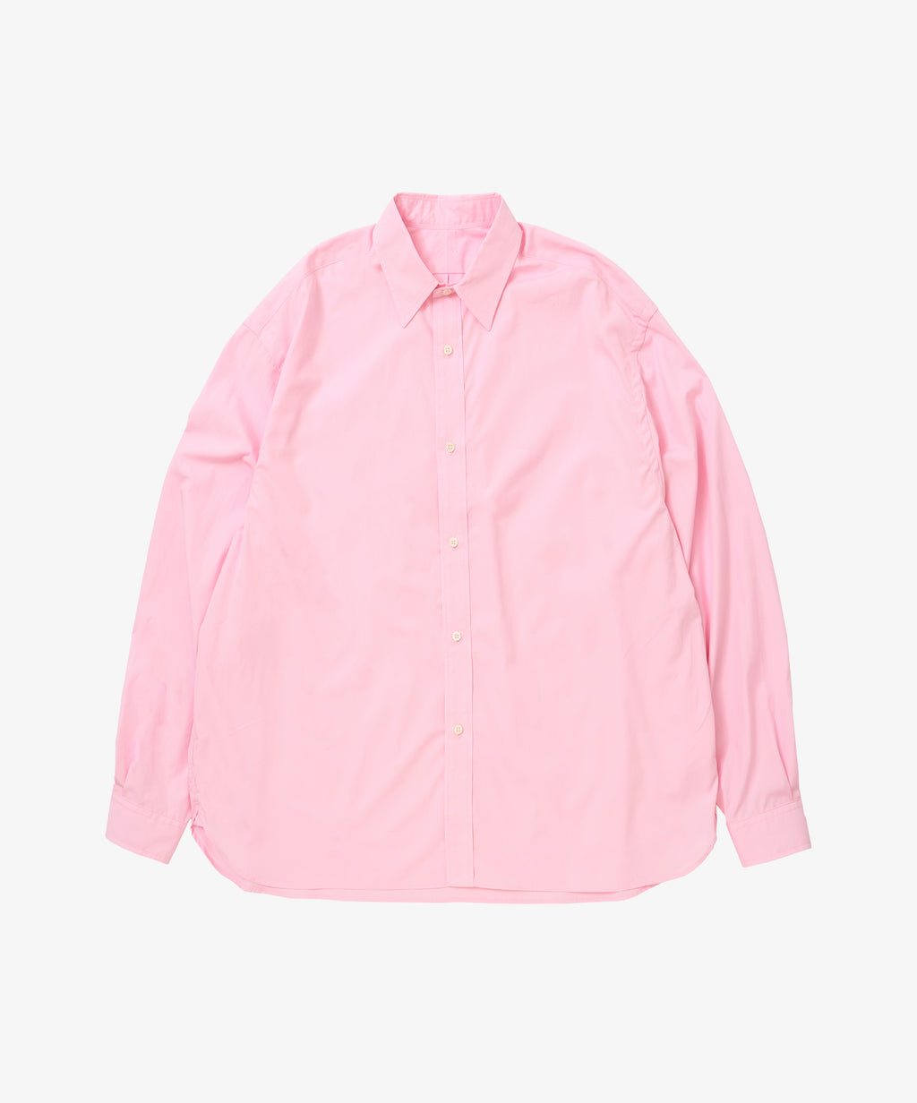 wide shirt with pocket thomas mason pink