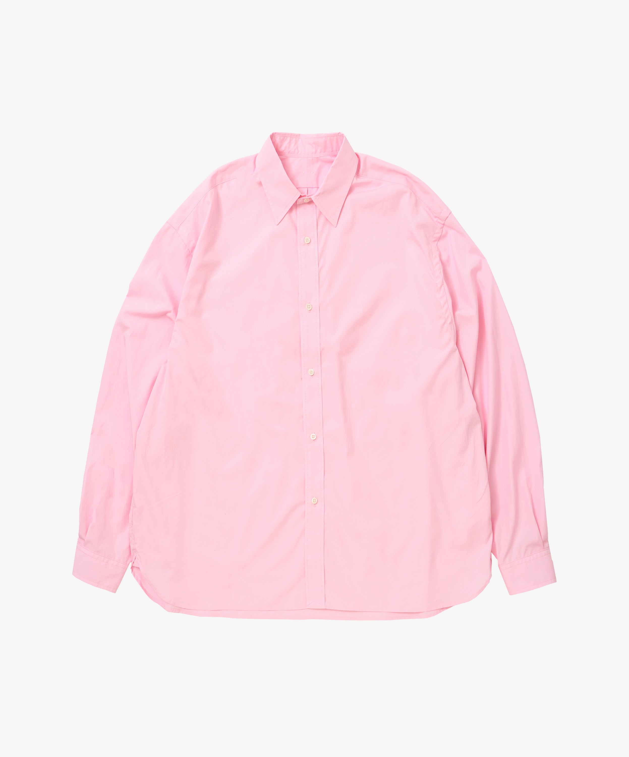 wide shirt with pocket thomas mason pink
