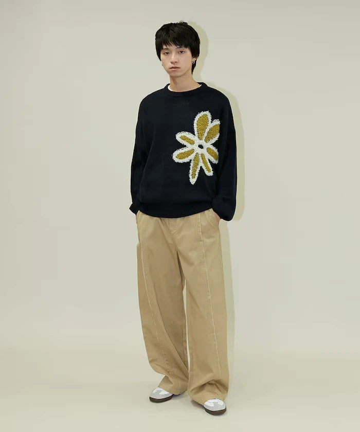 Boucle Flower Pullover Knit [Limited Edition]