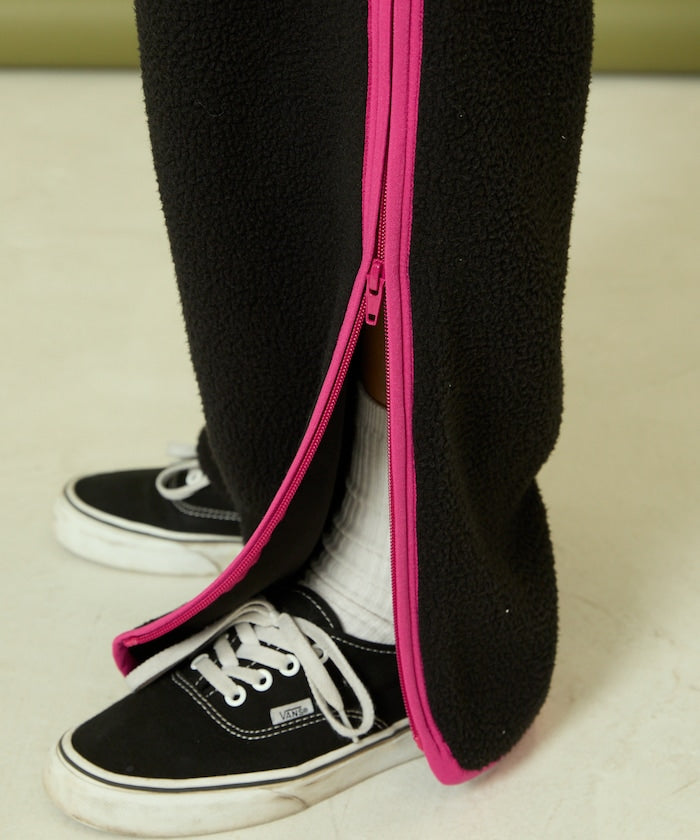 Side Zipper Fleece Pants