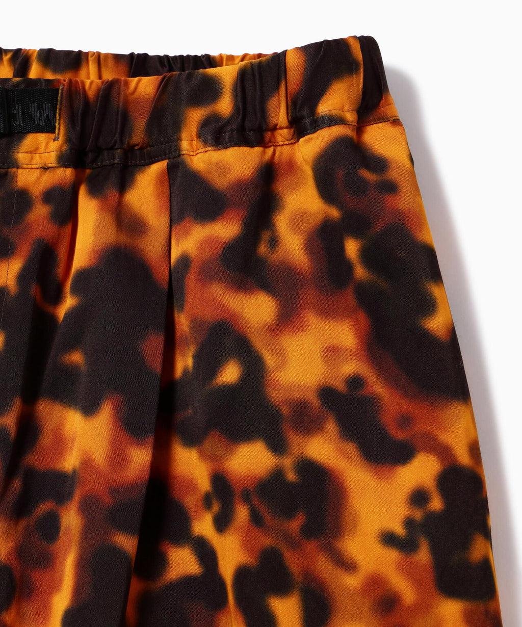 printed satin pants