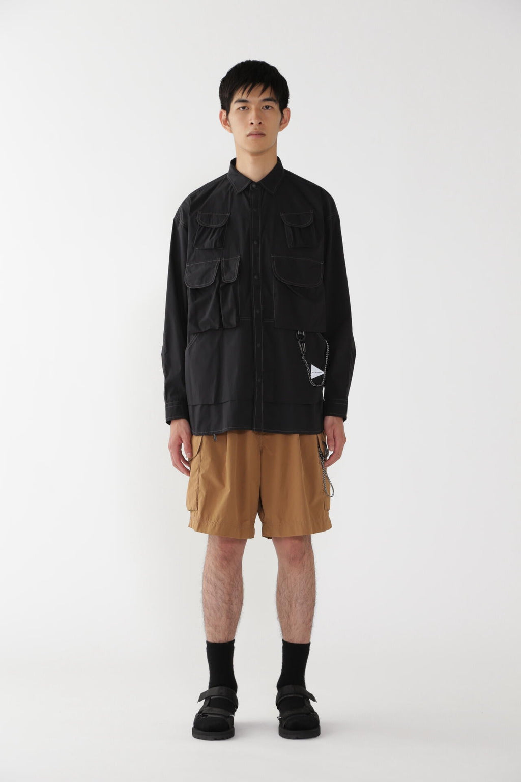 oversized cargo short pants (M)