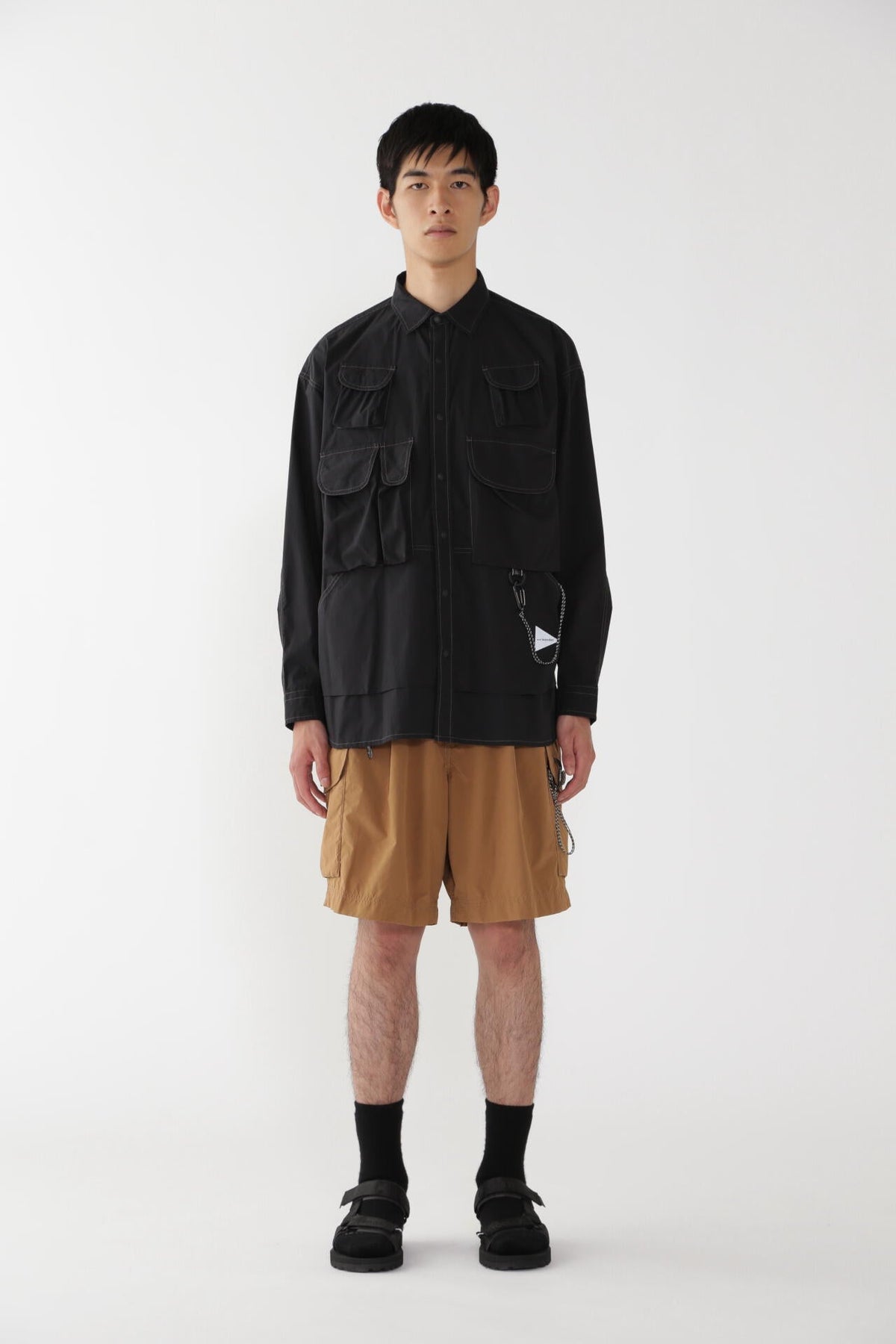 oversized cargo short pants (M)