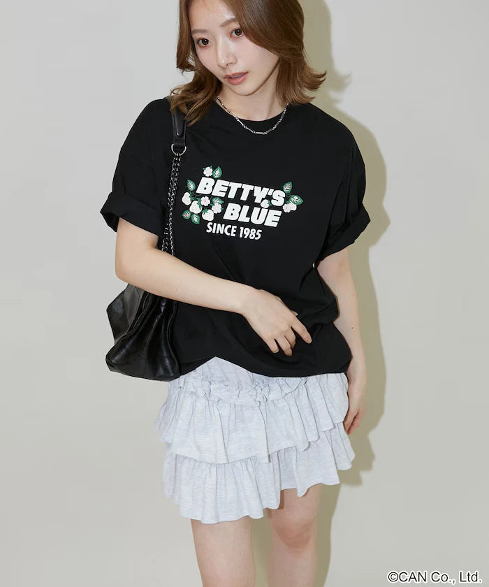 BETTY'S BLUE Flock Logo T-Shirt Limited Edition