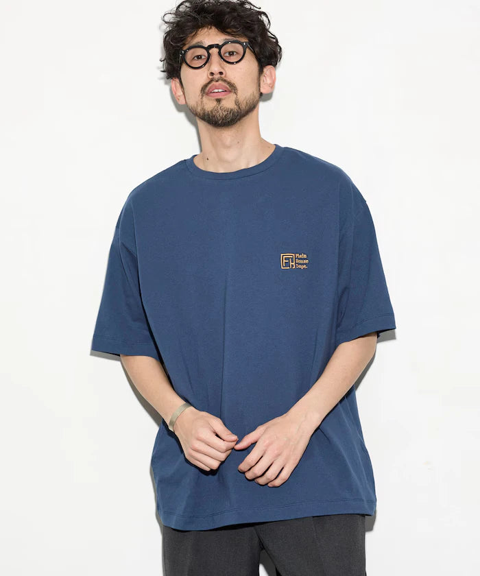 6 Ounce Front Logo Embroidered Crew Neck T-Shirt / One Point Design T-Shirt LEFT CHEST EMBROIDERY PSD