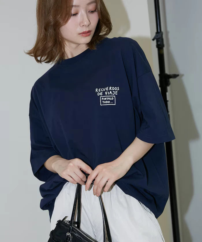 Love Pop Studio Travel Note Typography T-Shirt