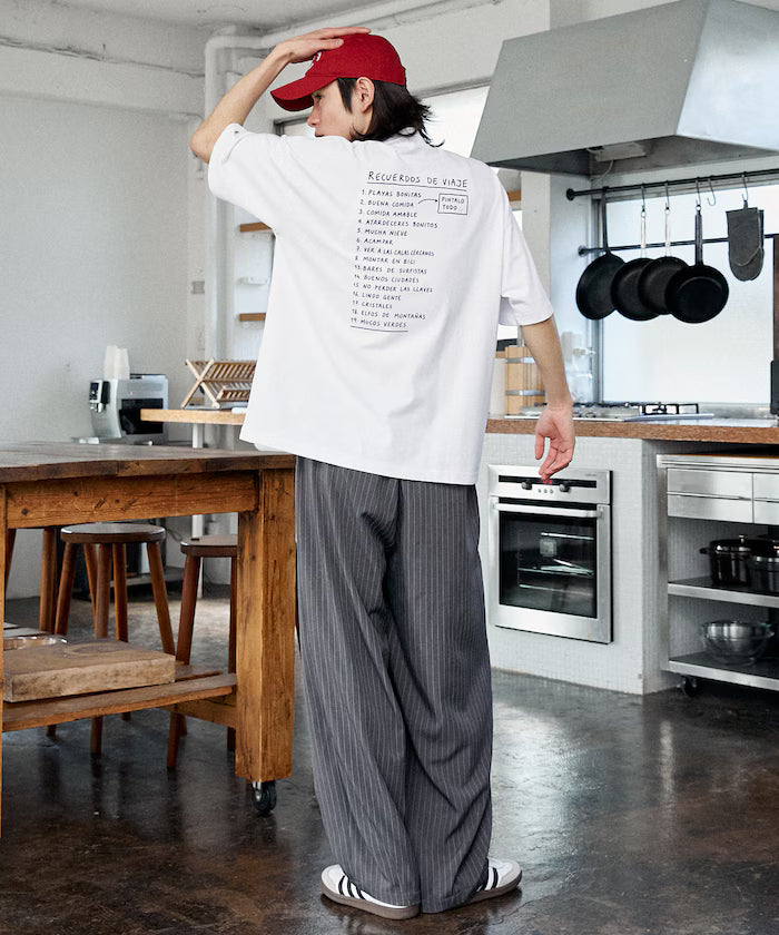 LOVE POP STUDIO TRAVEL NOTE Typography T-Shirt Limited Edition