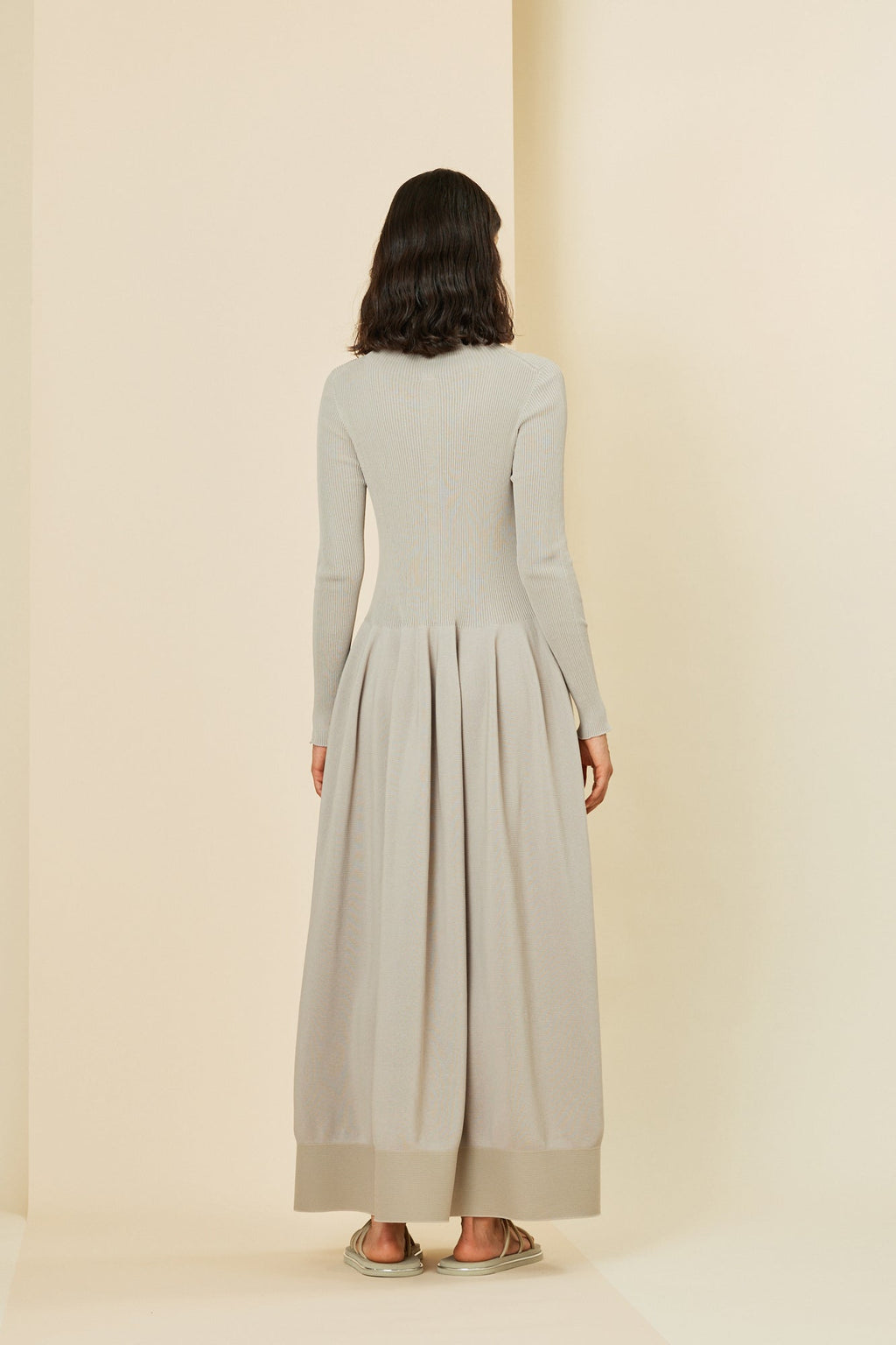 RIVULET HIGHNECK LONG SLEEVE DRESS