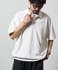 Big Silhouette Spindle Short Sleeve Tech Polo