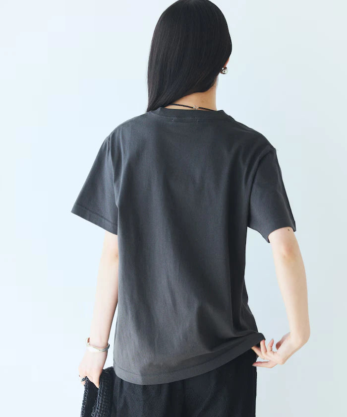 Comfortable Logo Horse Print Crew Neck T-Shirt