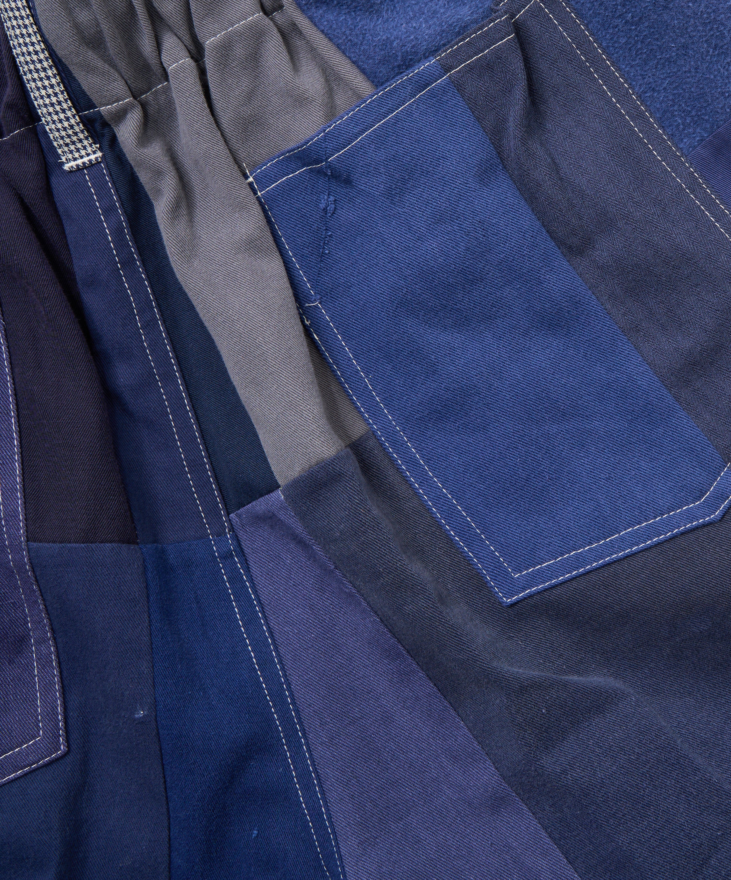 circular shorts bleu de travail three