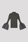 POTTERY LUXE LONG BELL SLEEVE TOP