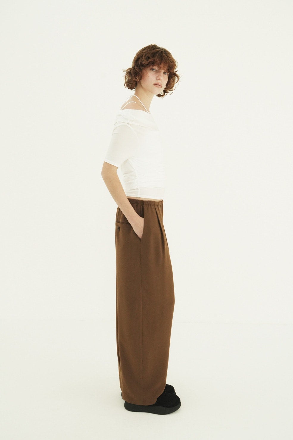 DRAWSTRING LOOSE TUCK PANTS