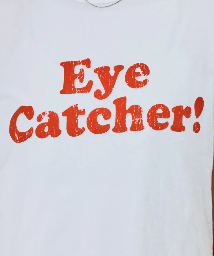 Vintage-Like Used Essence Print T-Shirt