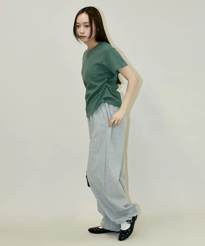Light Waffle Waist Shirring T-Shirt Limited Edition