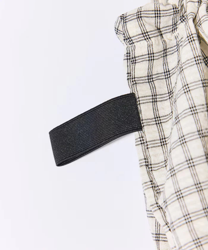 BetterDays Studio × FREAK'S STORE Drawstring Check Tote Bag