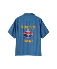 SUPER FUZZ GARAGE Embroidered Bowling Shirt