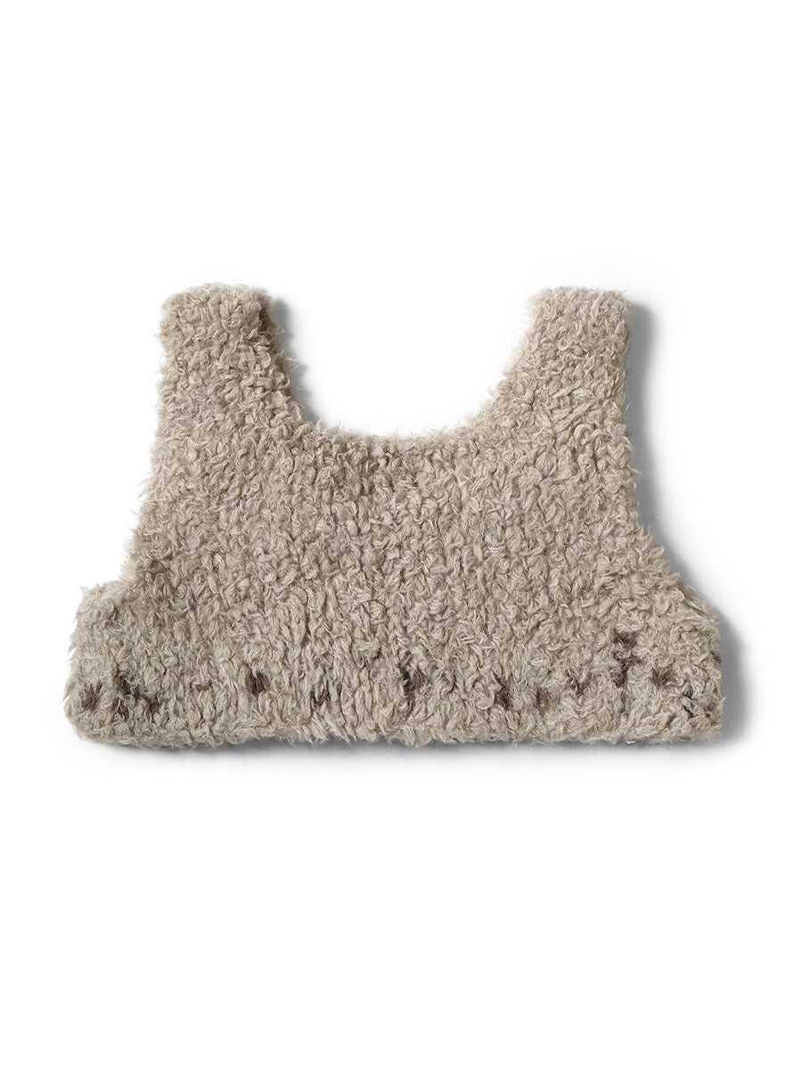 Hand-knit Roving Mole Processing Bustier