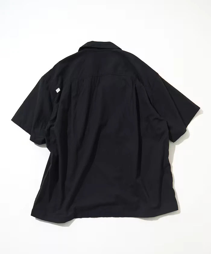 Cotton Linen Open Collar Shirt