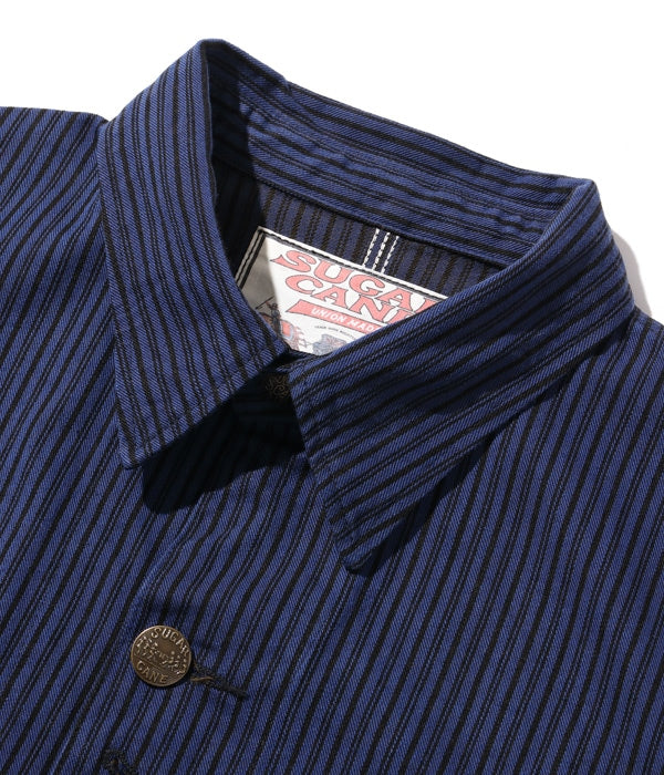 FICTION ROMANCE 11oz. BLACK LIBERTY STRIPE WORK COAT