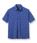 COOLMAX® PULLOVER BUTTON DOWN SHIRT “HULA & PALM TREE”