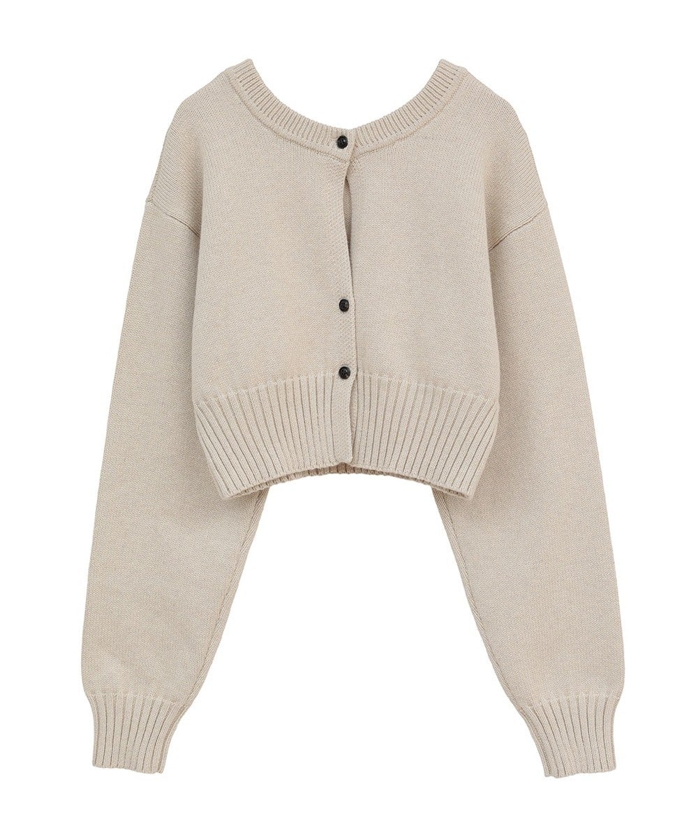 W FACE SHORT KNIT CARDIGAN
