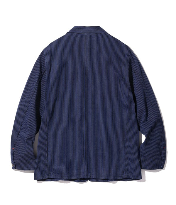 FICTION ROMANCE 11oz. BLACK LIBERTY STRIPE WORK COAT