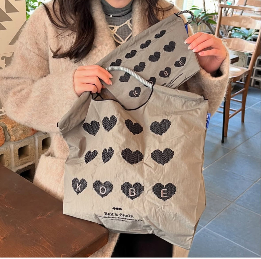 KOBE limited HEART (Kobe Limited Heart) Pouch #85 F/GRAY-301448