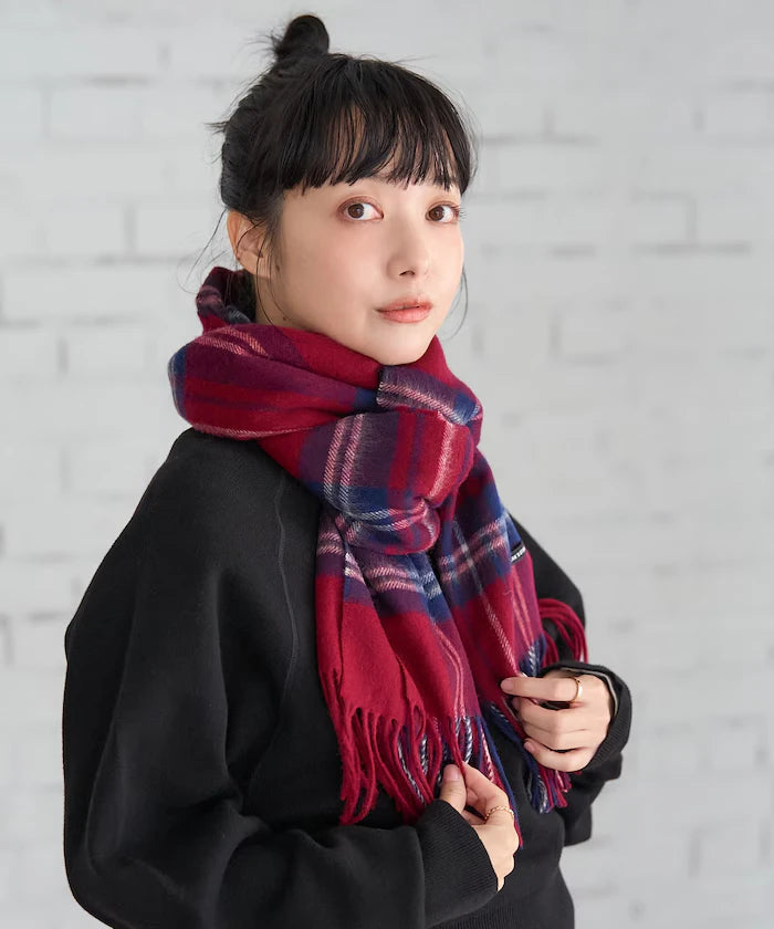 Wool Check Scarf
