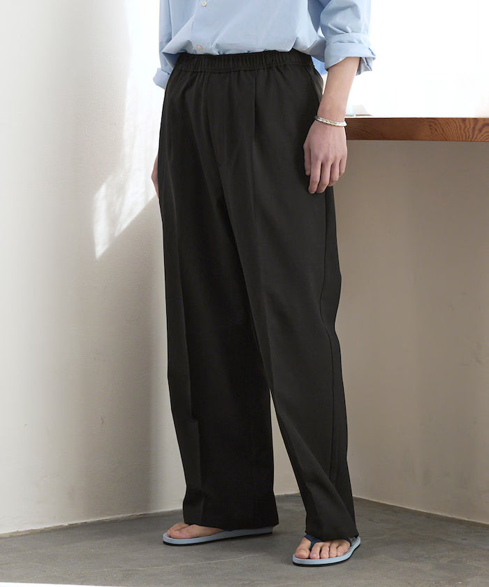 Functional Material Oversized CPO Shirt & Wide Easy Pants Setup / Washable / UV Cut / Quick Dry / Contact Cooling