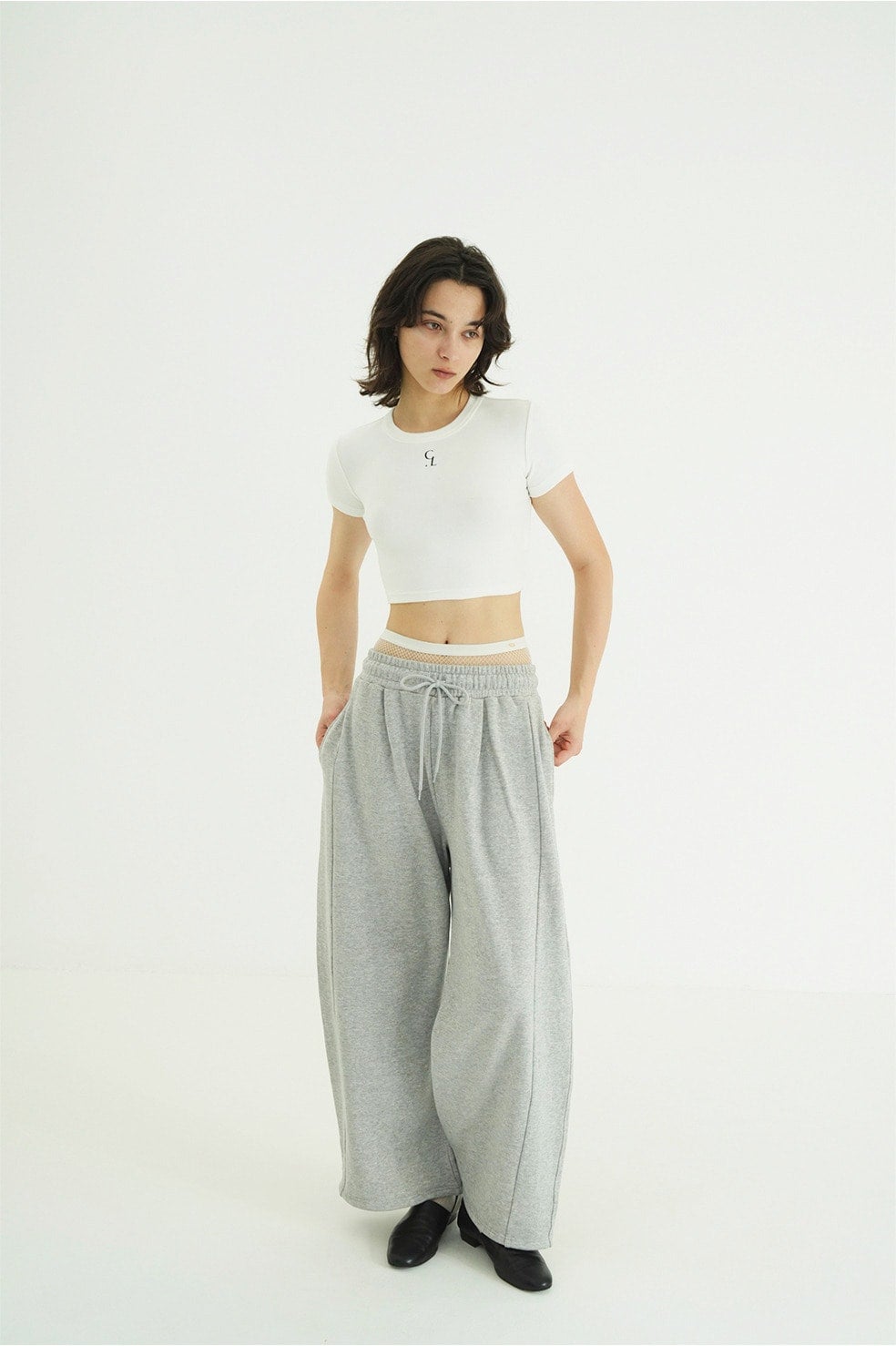 LOGO CROPPED TIGHT TEE